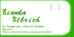 bianka ulbrich business card